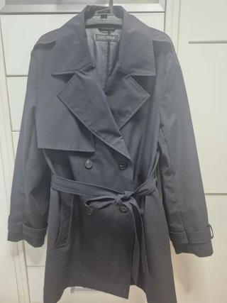 Gabardina Zara Azul Marino Talla L