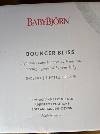 Hamaca BabyBjörn Bouncer Bliss Gris