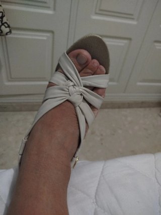 Sandalias Guess Piel Talla 38 Beige
