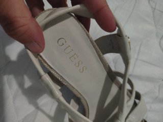 Sandalias Guess Piel Talla 38 Beige