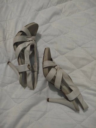 Sandalias Guess Piel Talla 38 Beige
