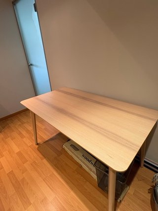 Mesa comedor LISABO IKEA madera fresno
