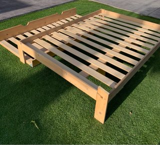 Estructura Cama en madera de pino