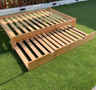 Estructura Cama en madera de pino