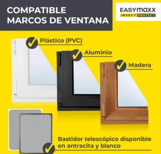 Mosquitera extensible ventana grande