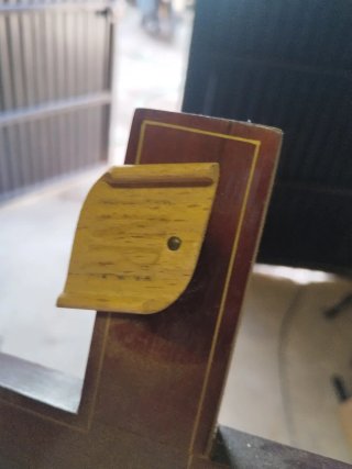Crucifijo religioso madera y cerámica