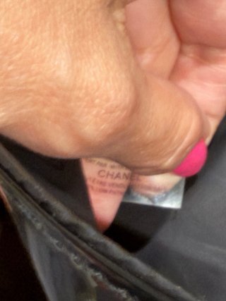 Borsa a spalla Chanel Charol nera