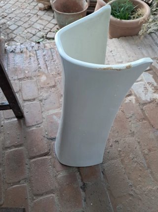 Conjunto lavabo doble, lavabo y váter