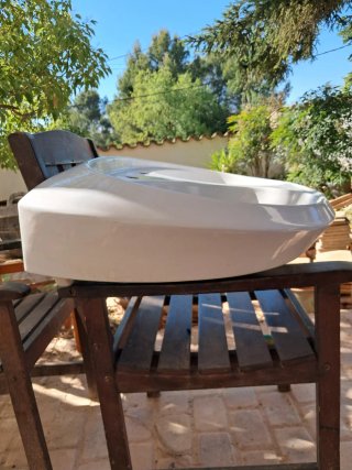 Conjunto lavabo doble, lavabo y váter