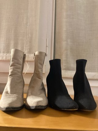 Lote 2 pares botines mujer talla 37