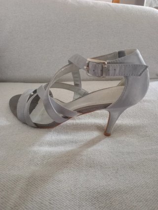 Sandalias plateadas T.38