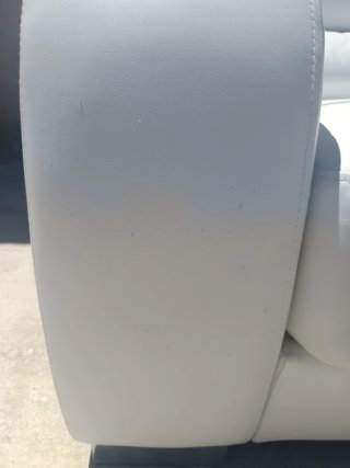 Sofá 2 plazas polipiel blanco