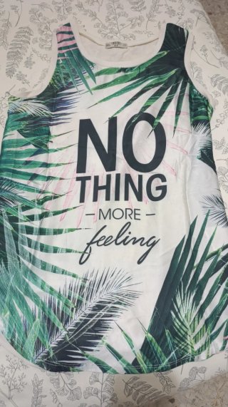 Camiseta INSIDE hojas tropicales talla M