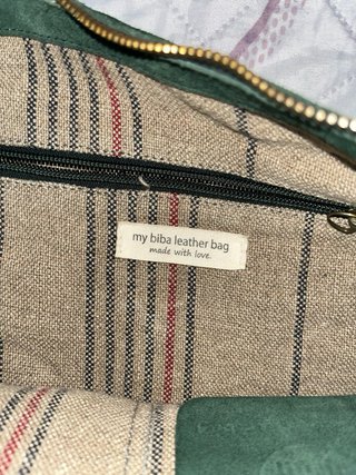 Bolso de hombro verde BIBA