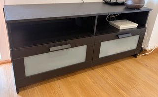 Mueble TV IKEA BRIMNES Negro Cristal