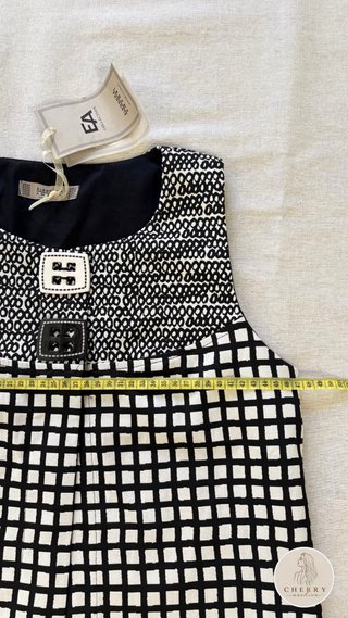 Vestido Eleonora Amadei Negro y Blanco