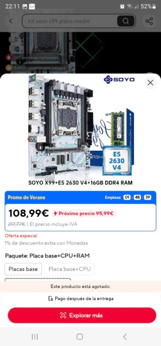 Placa Base H97M Pro LGA 1150 DDR4