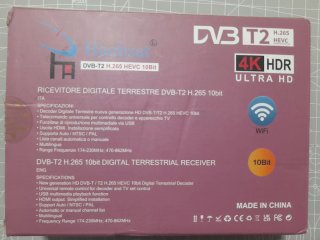 Receptor TDT Haohsat DVB-T2 H.265 HEVC 10Bit