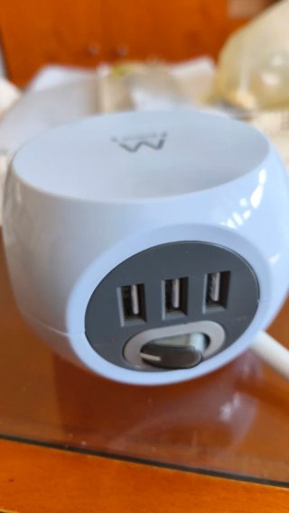 Regleta Cubo Ewent EW3939 3 Tomas + 3 USB