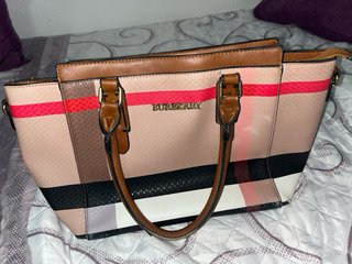 Bolso Tote Burberry Beige Multicolor