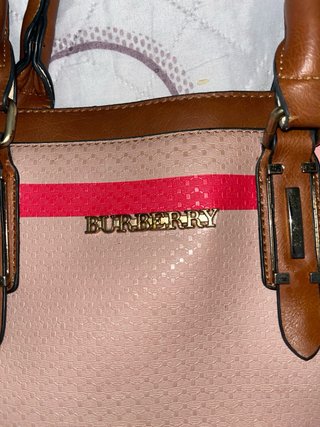 Bolso Tote Burberry Beige Multicolor