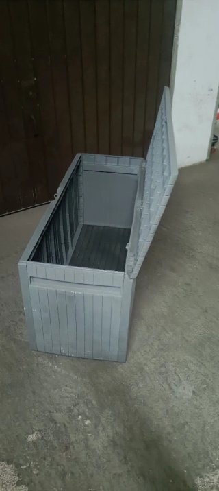 Baúl de resina gris (2 unidades)