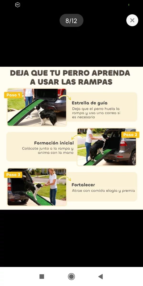 Rampa Plegable Coche Mascotas