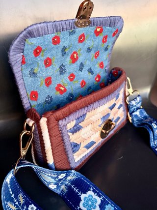 Bolso hecho a mano multicolor