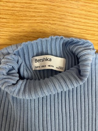 Jersey de cuello alto azul
