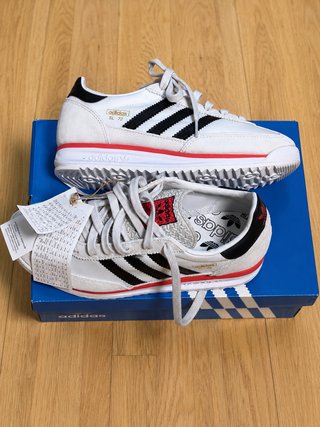 Zapatillas Adidas SL 72 Mujer Blancas Negras