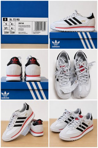 Zapatillas Adidas SL 72 Mujer Blancas Negras