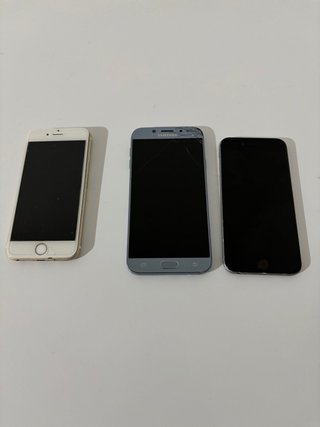 Lote de móviles Samsung y iPhone