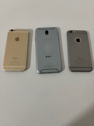 Lote de móviles Samsung y iPhone