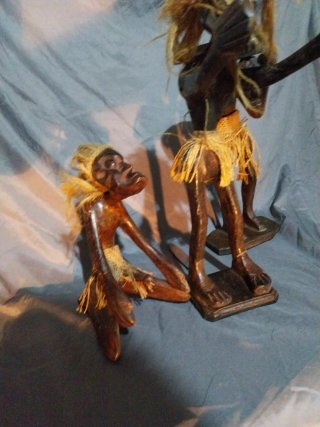 Lote Figuras Africanas Madera