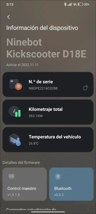 Patinete Eléctrico Ninebot Segway D18E. NEGOCIABLE