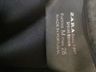 Vestido Zara sin mangas con encaje talla M