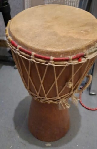 Set 2 Djembes Africanos Artesanales