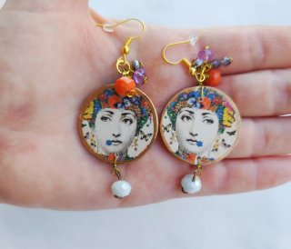 Orecchini vintage estivi da donna