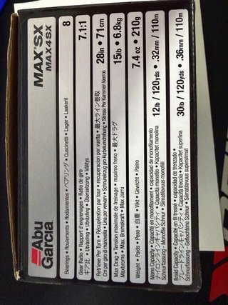Carrete Abu Garcia MAX4SX 7.1:1 + trenzado