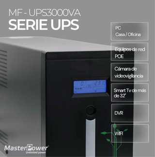 UPS MasterPower 3000VA / 1800W SAI