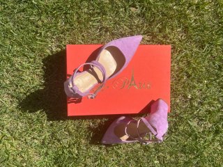 Zapatos de vestir de piel morados