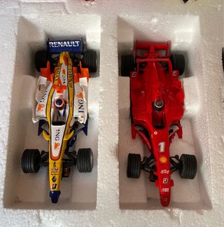 Scalextric C3 F1 Alonso R28 + Pit Box