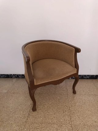 Juego de 2 sillas antiguas tapizadas