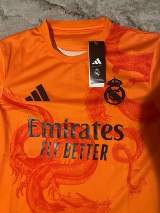 Camiseta Real Madrid Adidas Naranja Dragón