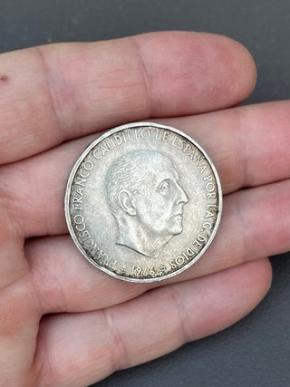 Moneda 100 Pesetas Plata 1966 Franco