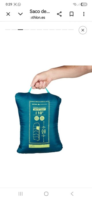 Saco de dormir Quechua MH100 Junior 10°