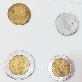 Lote de 8 monedas antiguas