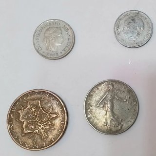 Lote de 8 monedas antiguas