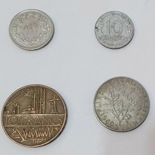 Lote de 8 monedas antiguas