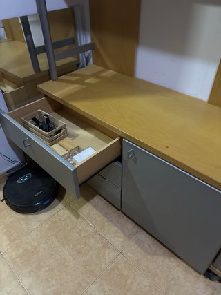 Mueble Estantería Columna con Cómoda